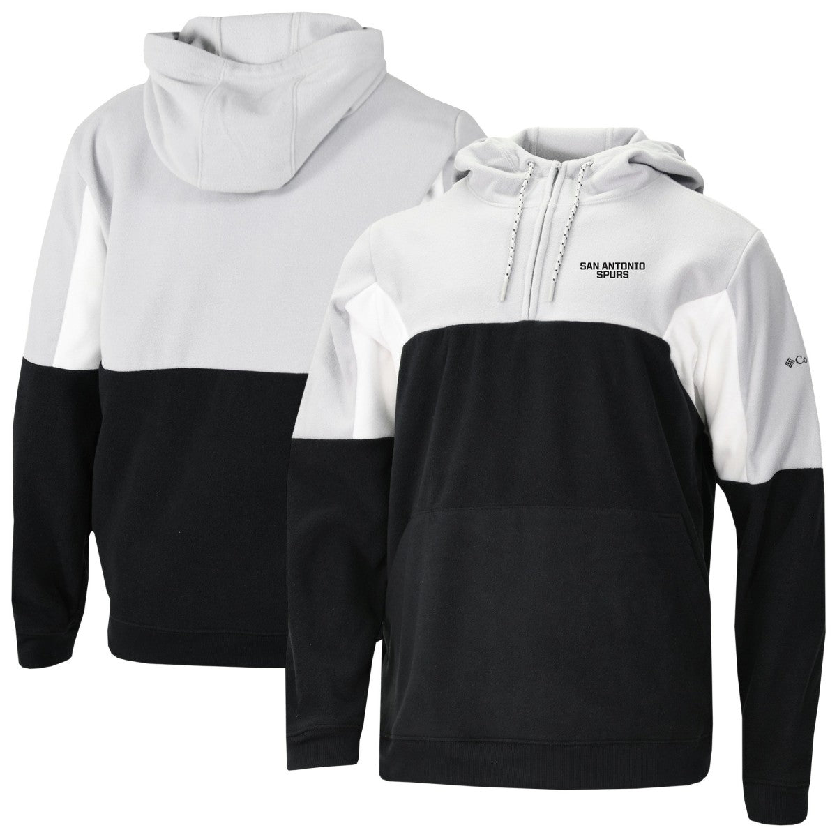 Columbia San Antonio Spurs Lodge Quarter-Zip Hoodie Black