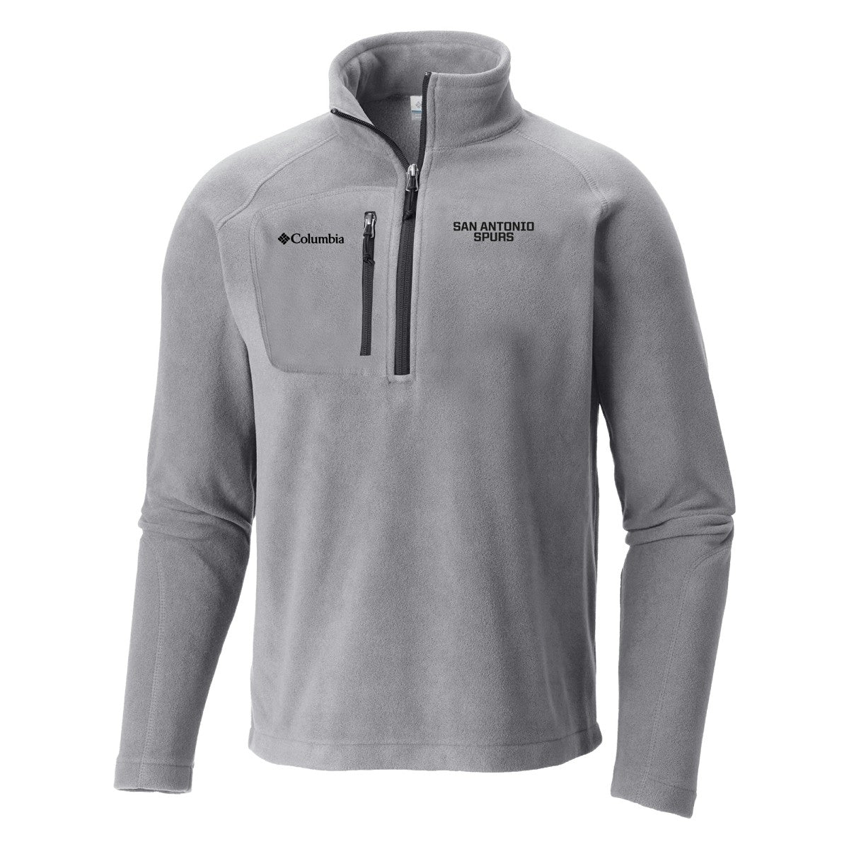 Columbia San Antonio Spurs Fast Trek III Half-Zip Fleece Pullover Gray