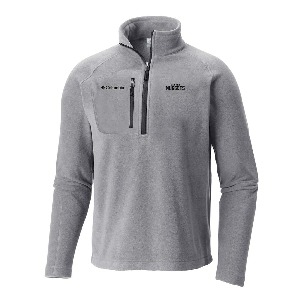 Columbia Denver Nuggets Fast Trek III Half-Zip Fleece Pullover Gray