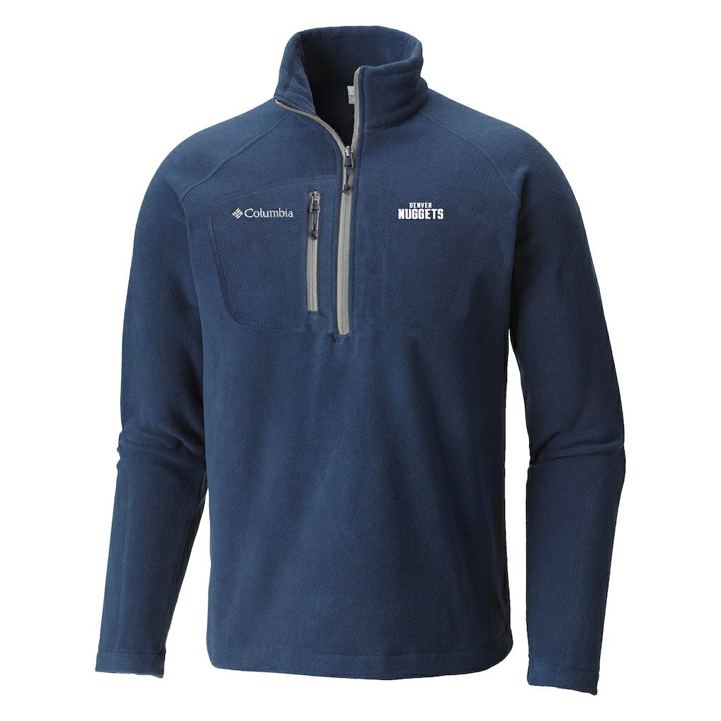 Columbia Denver Nuggets Fast Trek III Half-Zip Fleece Pullover Navy