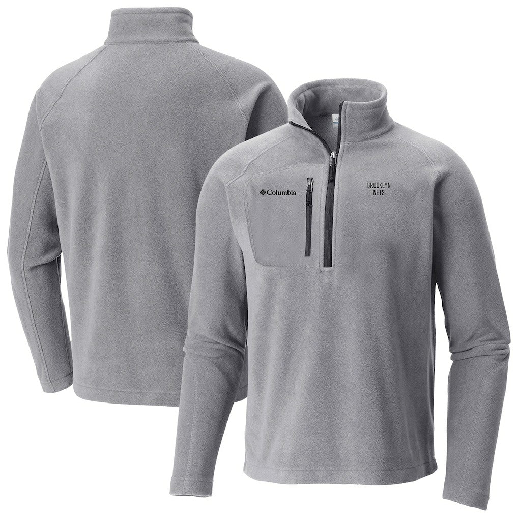 Columbia Brooklyn Nets Fast Trek III Half-Zip Fleece Pullover Gray