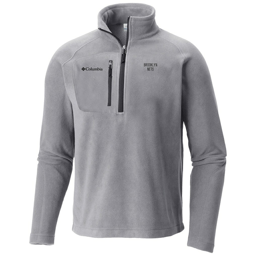 Columbia Brooklyn Nets Fast Trek III Half-Zip Fleece Pullover Gray