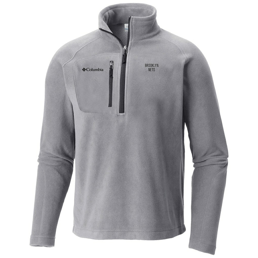 Columbia Brooklyn Nets Fast Trek III Half-Zip Fleece Pullover Gray