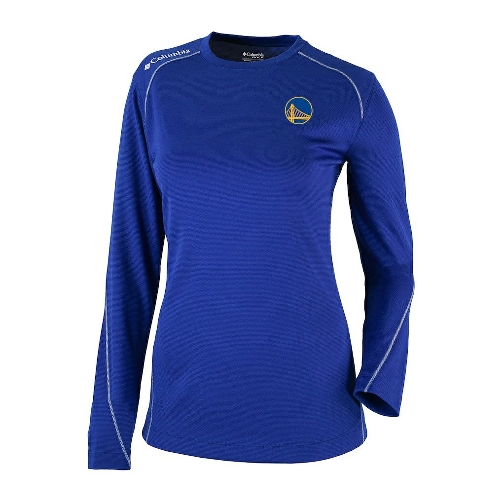 Columbia Golden State Warriors Women's Omni-Wick Shotgun Pullover Top Royal