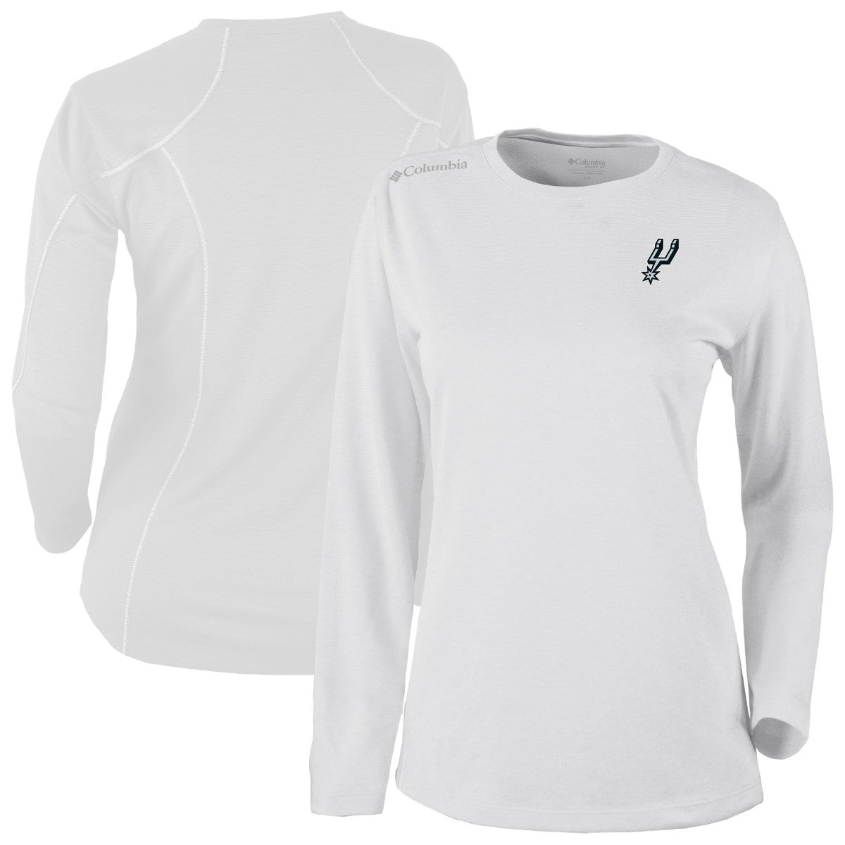 Columbia San Antonio Spurs Women's Omni-Wick Shotgun Pullover Top White