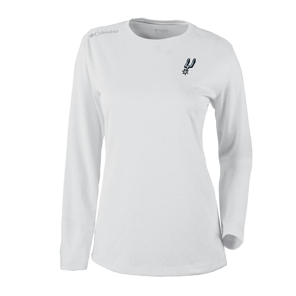 Columbia San Antonio Spurs Women's Omni-Wick Shotgun Pullover Top White