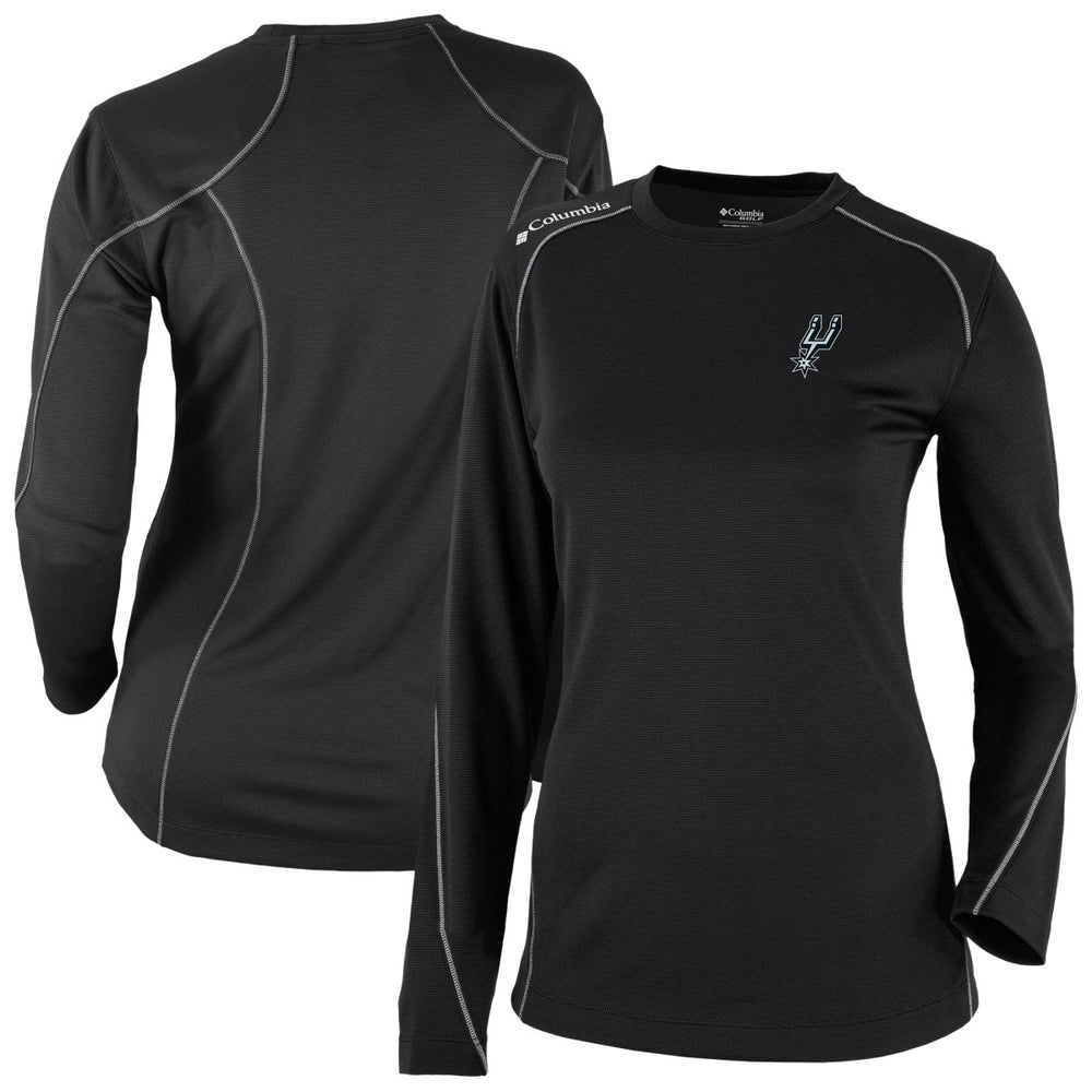 Columbia San Antonio Spurs Women's Omni-Wick Shotgun Pullover Top Black