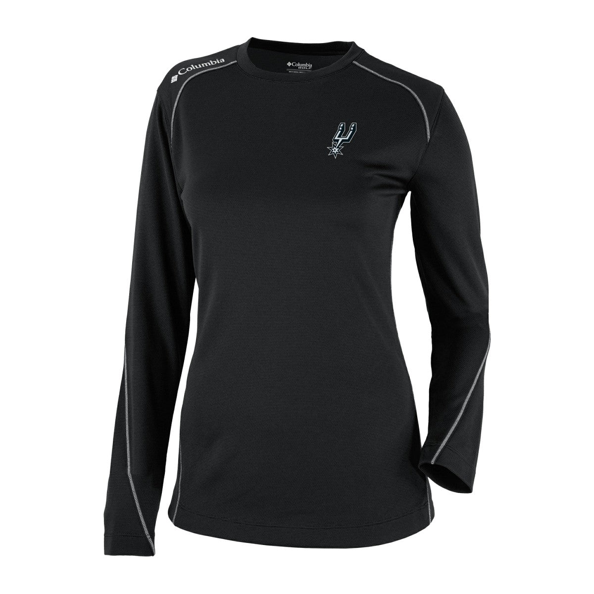 Columbia San Antonio Spurs Women's Omni-Wick Shotgun Pullover Top Black