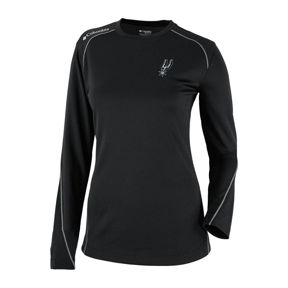 Columbia San Antonio Spurs Women's Omni-Wick Shotgun Pullover Top Black