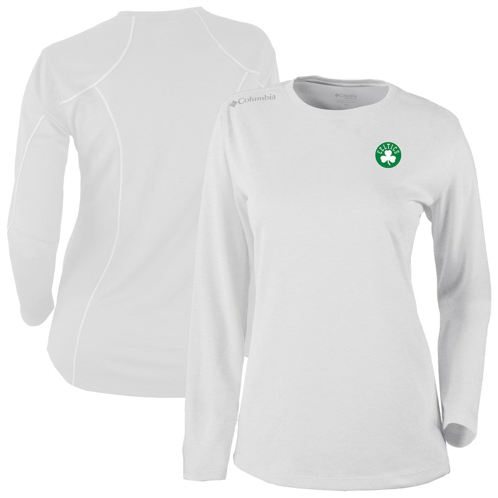 Columbia Boston Celtics Women's Omni-Wick Shotgun Pullover Top White