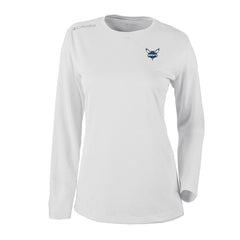 Columbia Charlotte Hornets Women's Omni-Wick Shotgun Pullover Top White