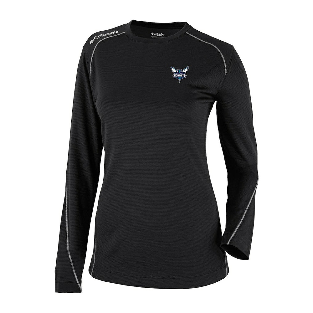 Columbia Charlotte Hornets Women's Omni-Wick Shotgun Pullover Top Black