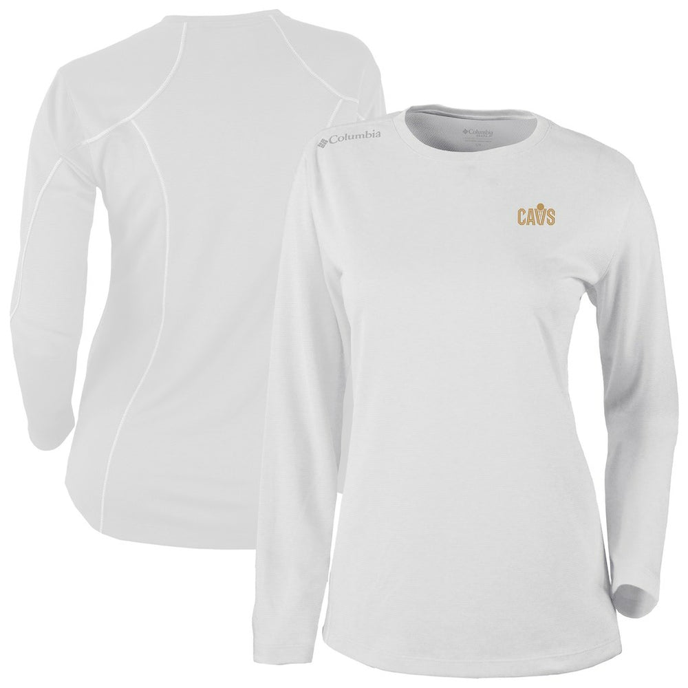 Columbia Cleveland Cavaliers Women's Omni-Wick Shotgun Pullover Top White