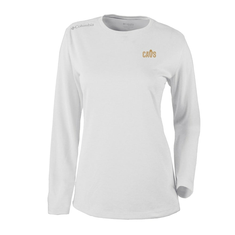 Columbia Cleveland Cavaliers Women's Omni-Wick Shotgun Pullover Top White