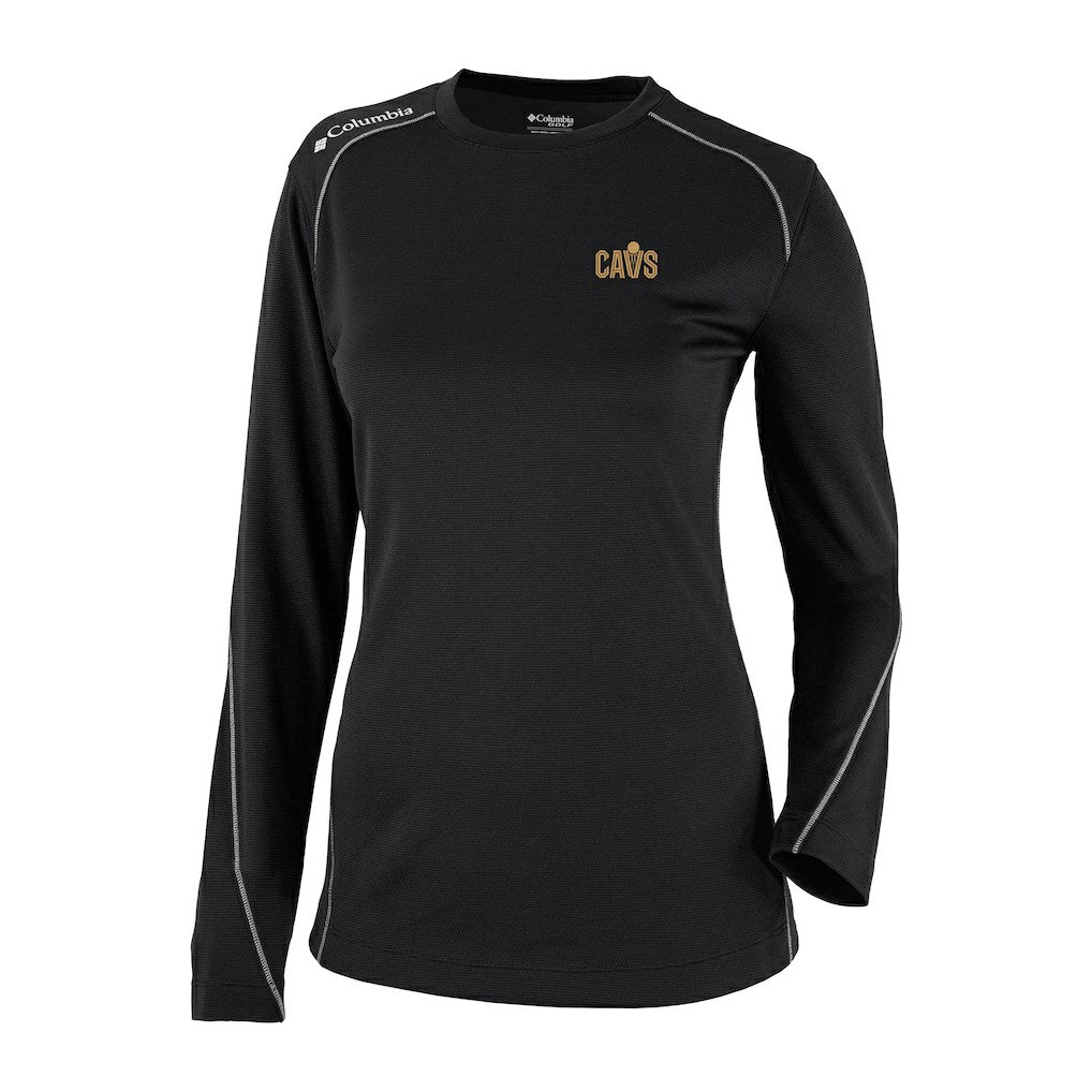 Columbia Cleveland Cavaliers Women's Omni-Wick Shotgun Pullover Top Black