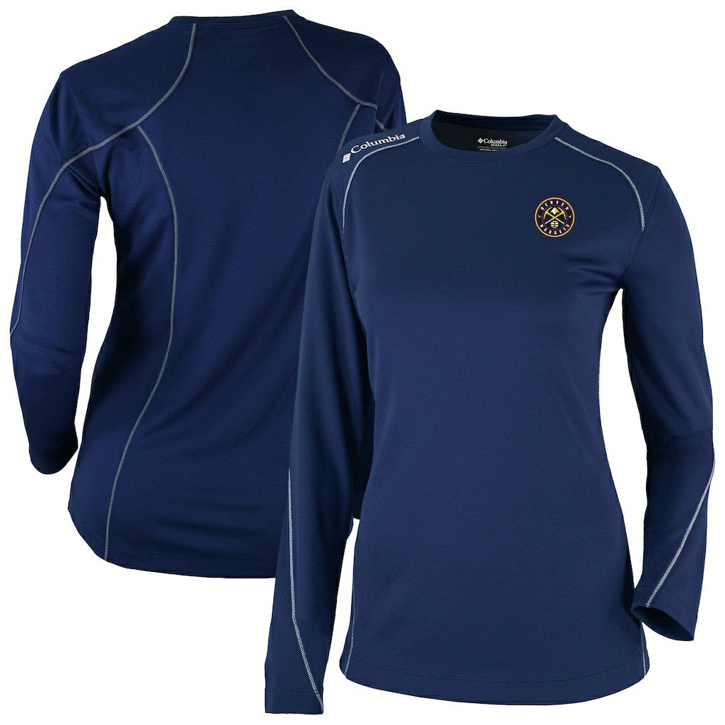 Columbia Denver Nuggets Women's Omni-Wick Shotgun Pullover Top Navy