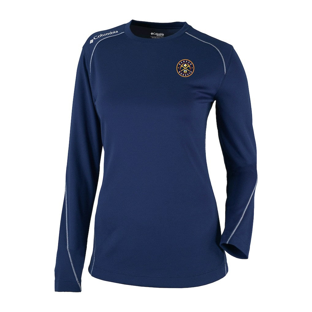 Columbia Denver Nuggets Women's Omni-Wick Shotgun Pullover Top Navy