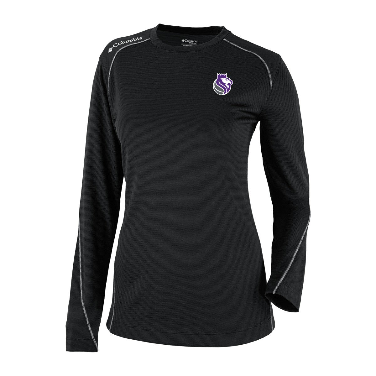 Columbia Sacramento Kings Women's Omni-Wick Shotgun Pullover Top Black