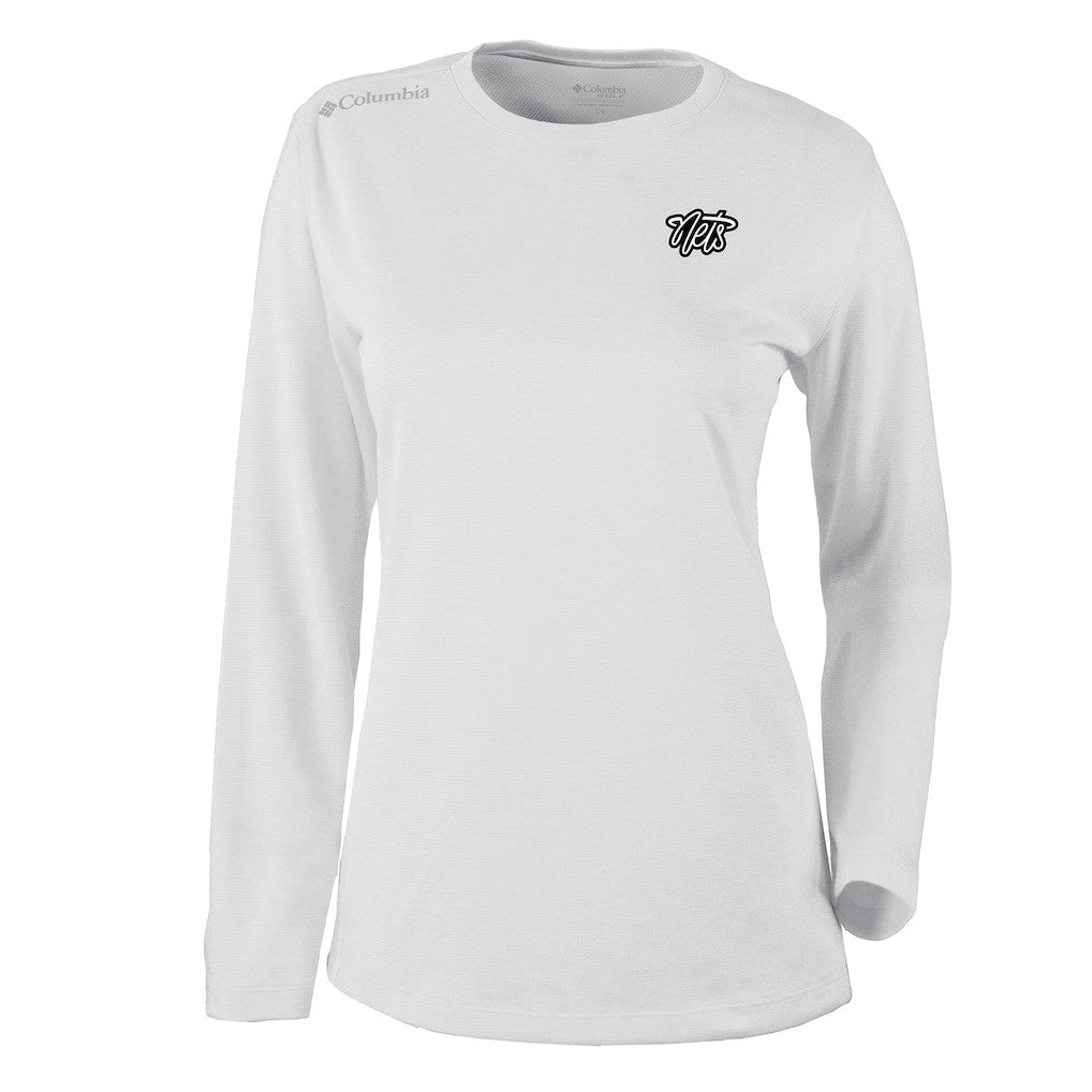 Columbia Brooklyn Nets Women's Omni-Wick Shotgun Pullover Top White