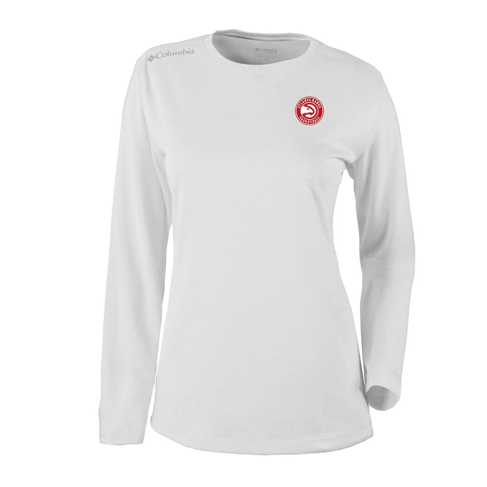 Columbia Atlanta Hawks Women's Omni-Wick Shotgun Pullover Top White