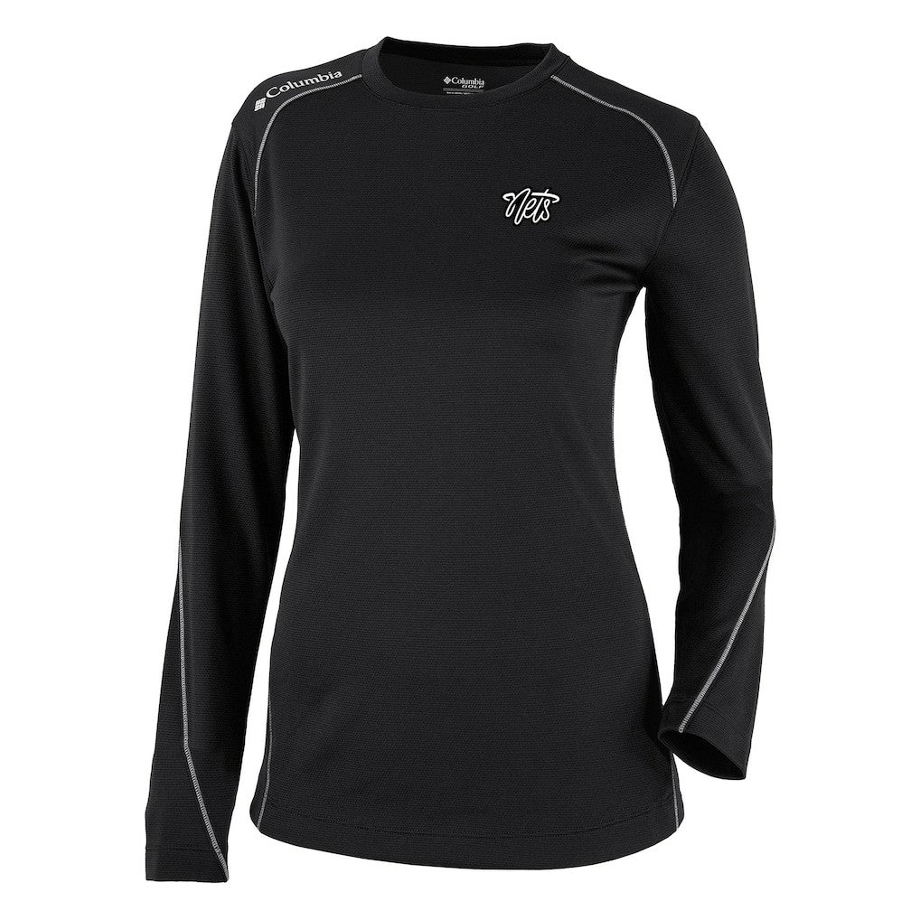 Columbia Brooklyn Nets Women's Omni-Wick Shotgun Pullover Top Black