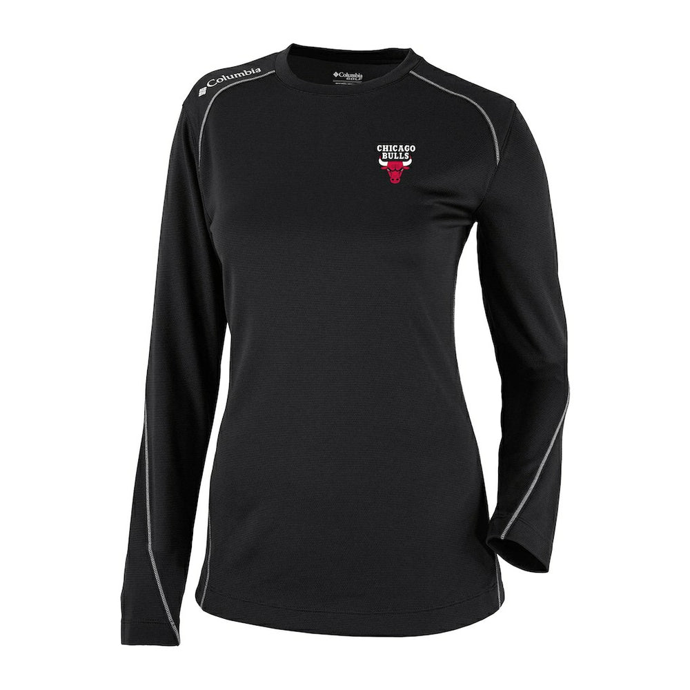 Columbia Chicago Bulls Women's Omni-Wick Shotgun Pullover Top Black