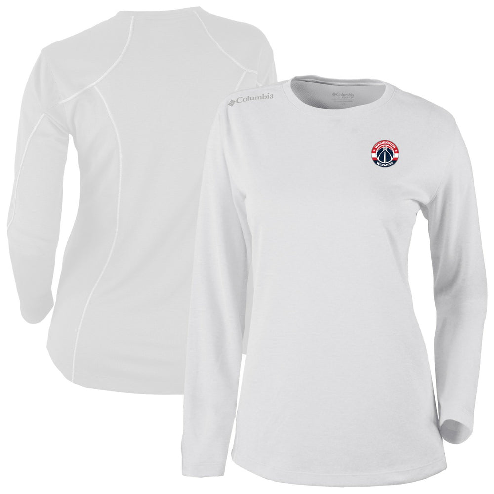 Columbia Washington Wizards Women's Omni-Wick Shotgun Pullover Top White
