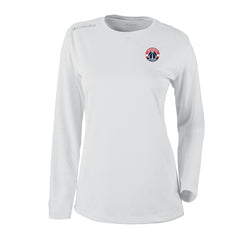Columbia Washington Wizards Women's Omni-Wick Shotgun Pullover Top White