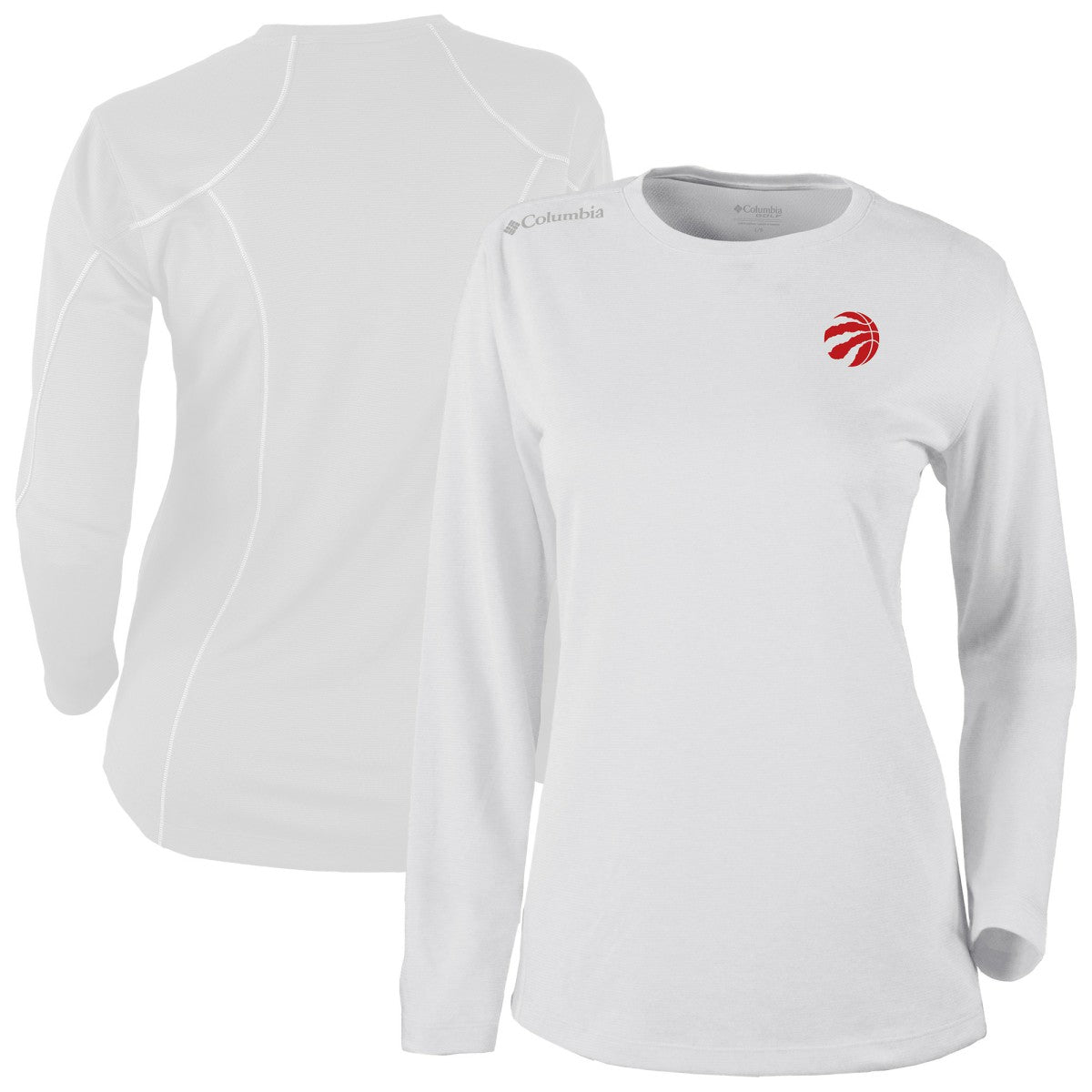 Columbia Toronto Raptors Women's Omni-Wick Shotgun Pullover Top White