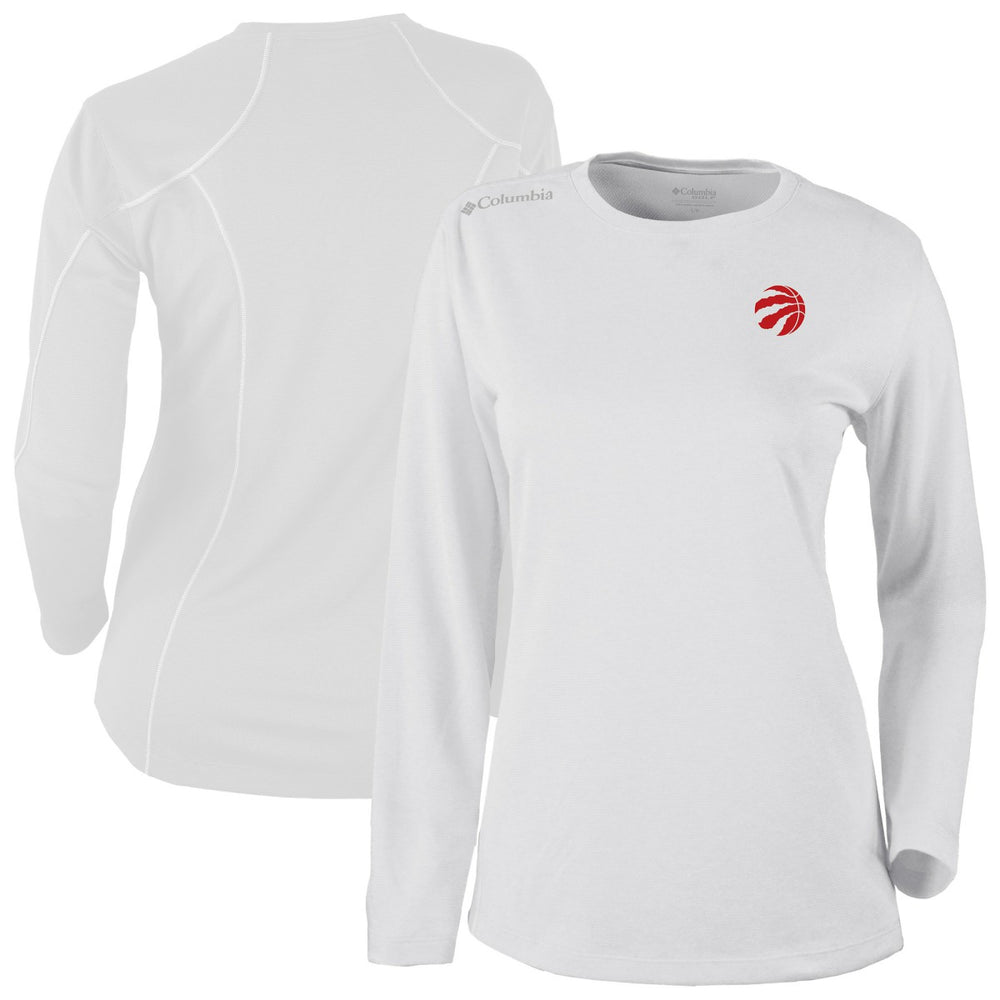 Columbia Toronto Raptors Women's Omni-Wick Shotgun Pullover Top White