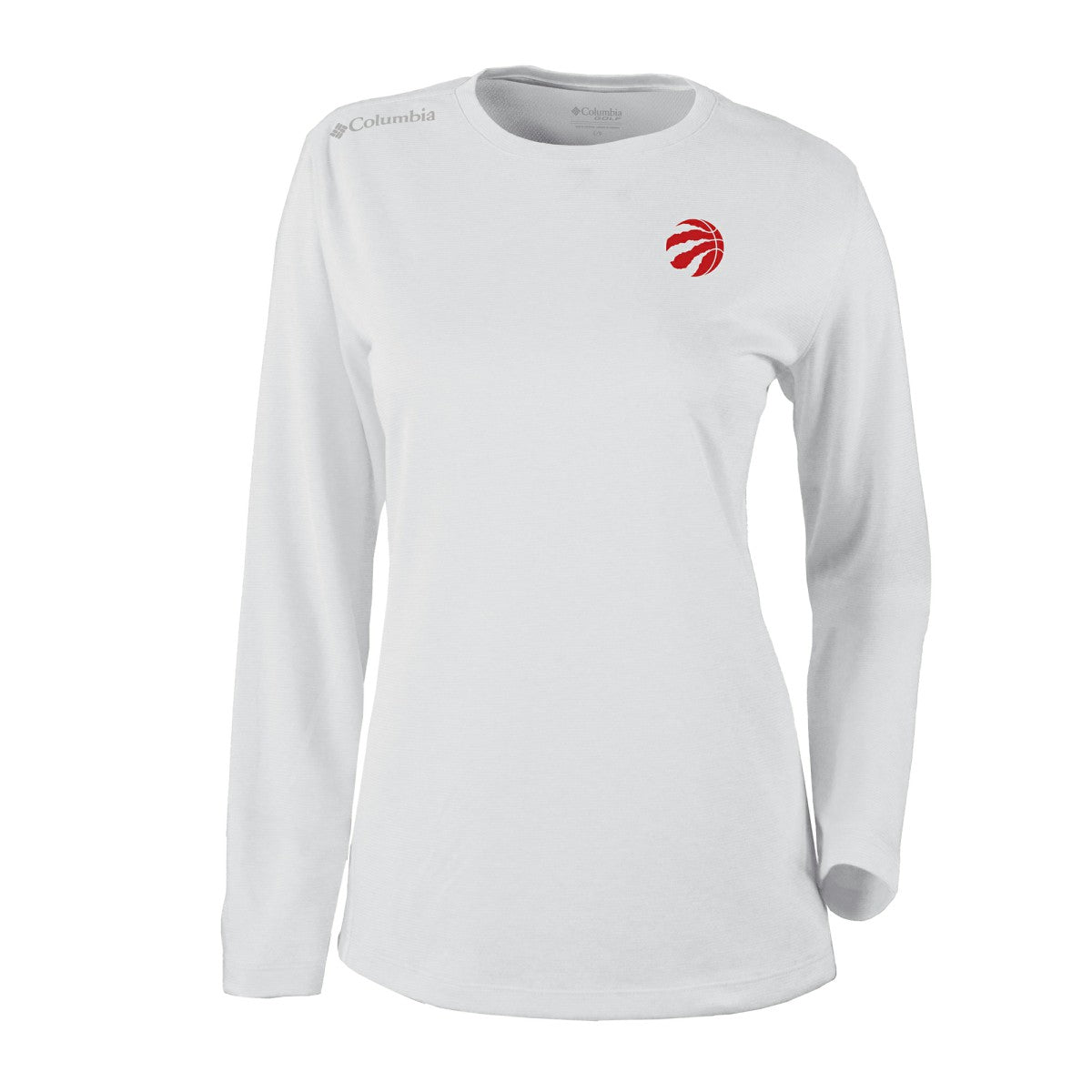 Columbia Toronto Raptors Women's Omni-Wick Shotgun Pullover Top White