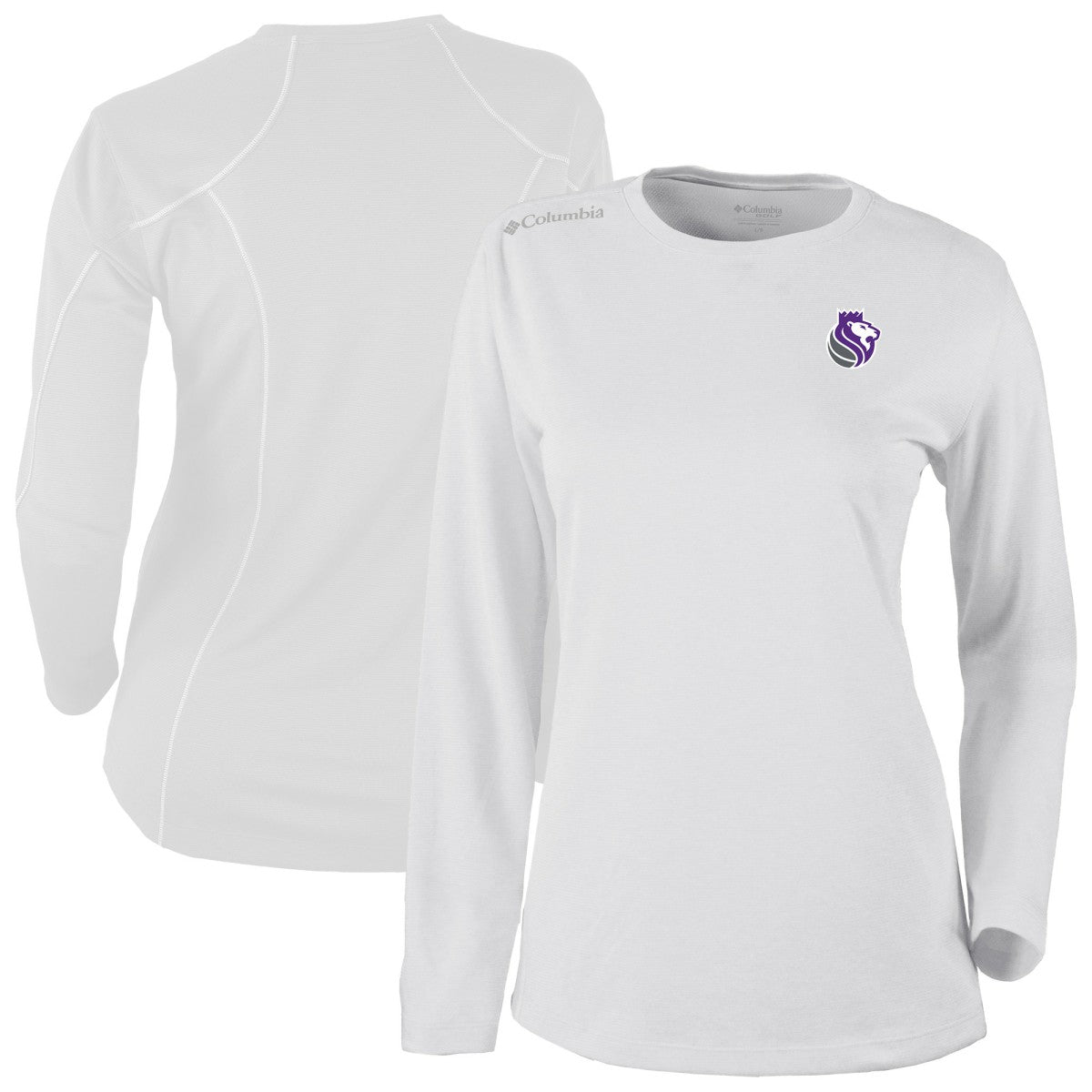 Columbia Sacramento Kings Women's Omni-Wick Shotgun Pullover Top White