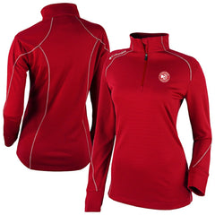 Columbia Atlanta Hawks Women's Omni-Wick Shotgun 2.0 Quarter-Zip Pullover Top Red