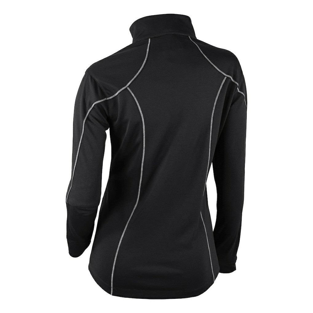 Columbia Brooklyn Nets Women's Omni-Wick Shotgun 2.0 Quarter-Zip Pullover Top Black