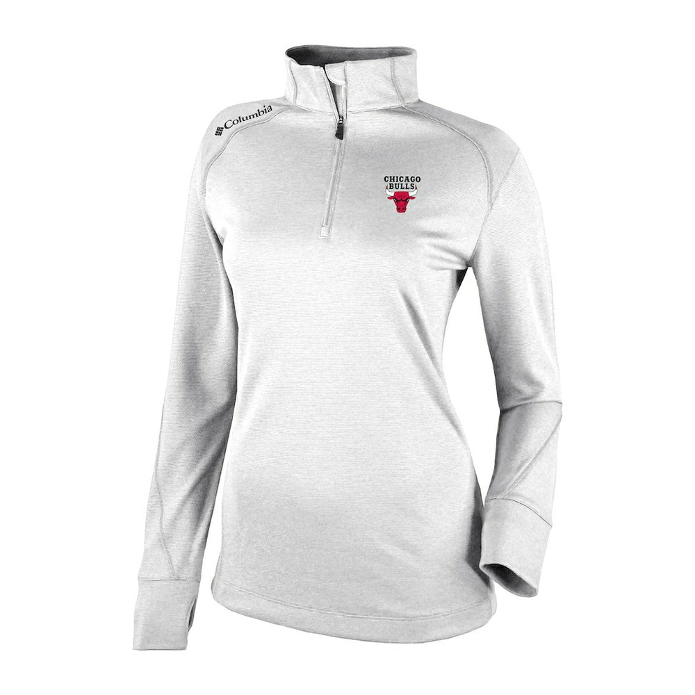Columbia Chicago Bulls Women's Omni-Wick Shotgun 2.0 Quarter-Zip Pullover Top White
