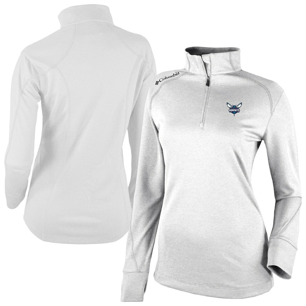Columbia Charlotte Hornets Women's Omni-Wick Shotgun 2.0 Quarter-Zip Pullover Top White