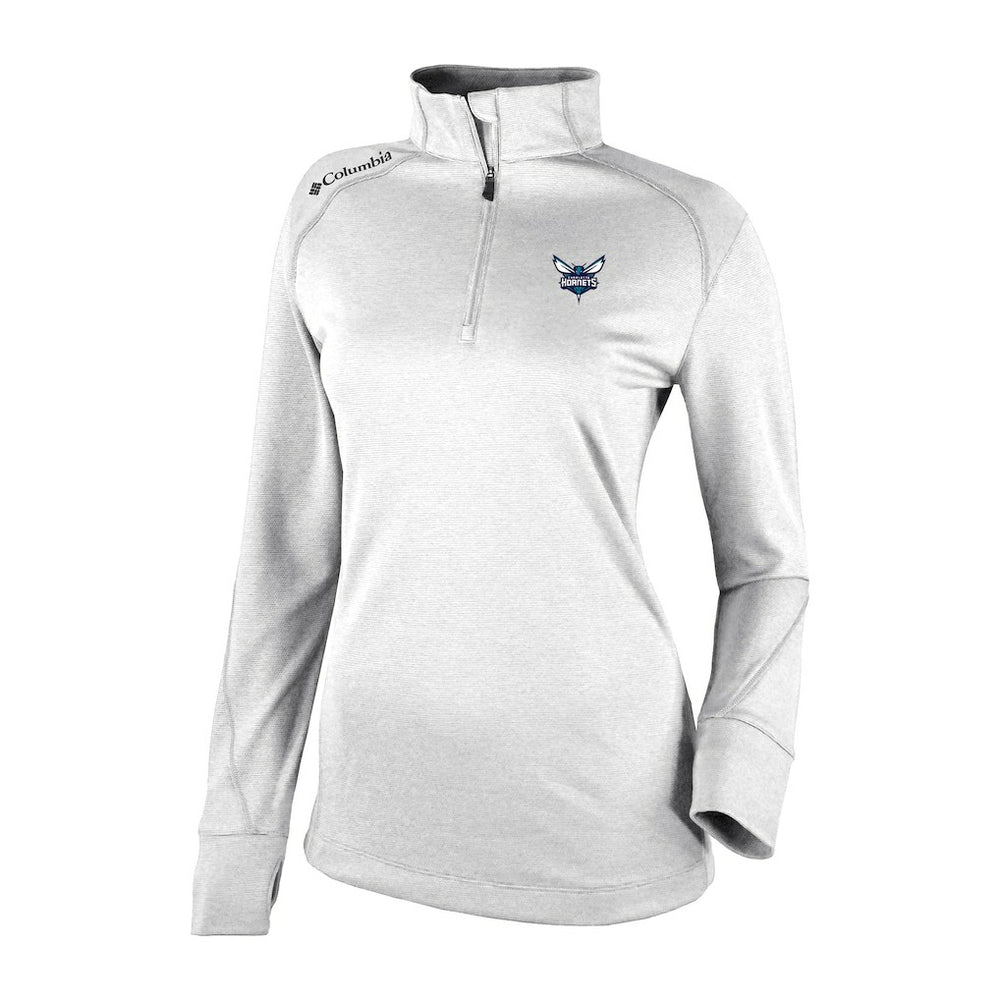 Columbia Charlotte Hornets Women's Omni-Wick Shotgun 2.0 Quarter-Zip Pullover Top White
