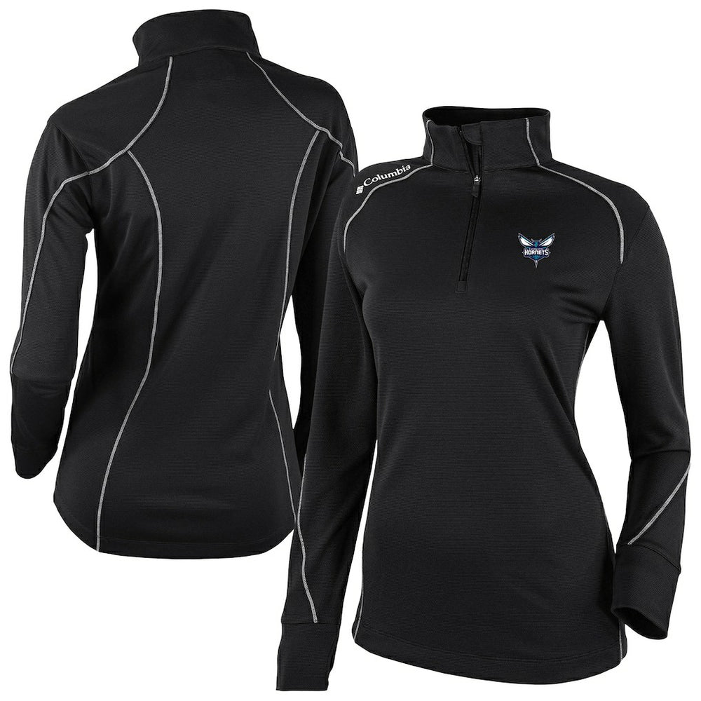 Columbia Charlotte Hornets Women's Omni-Wick Shotgun 2.0 Quarter-Zip Pullover Top Black