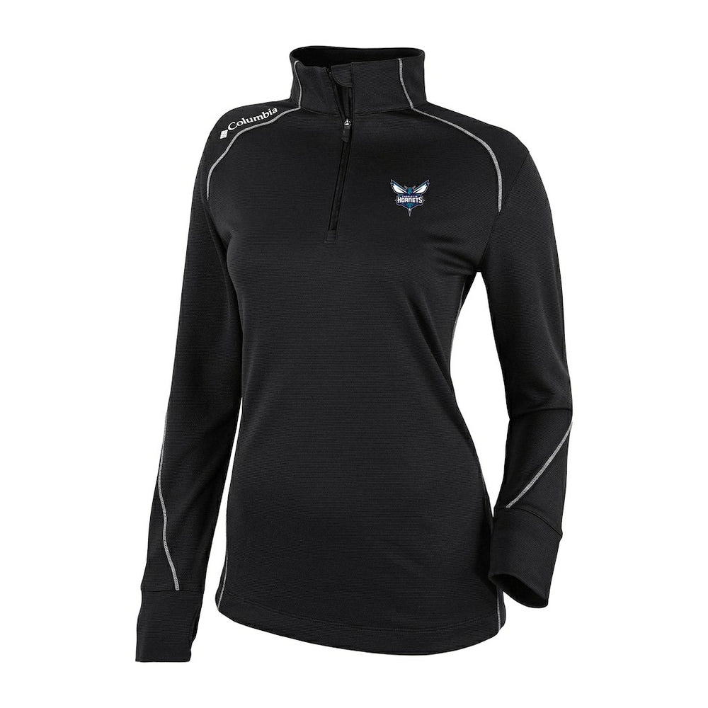 Columbia Charlotte Hornets Women's Omni-Wick Shotgun 2.0 Quarter-Zip Pullover Top Black
