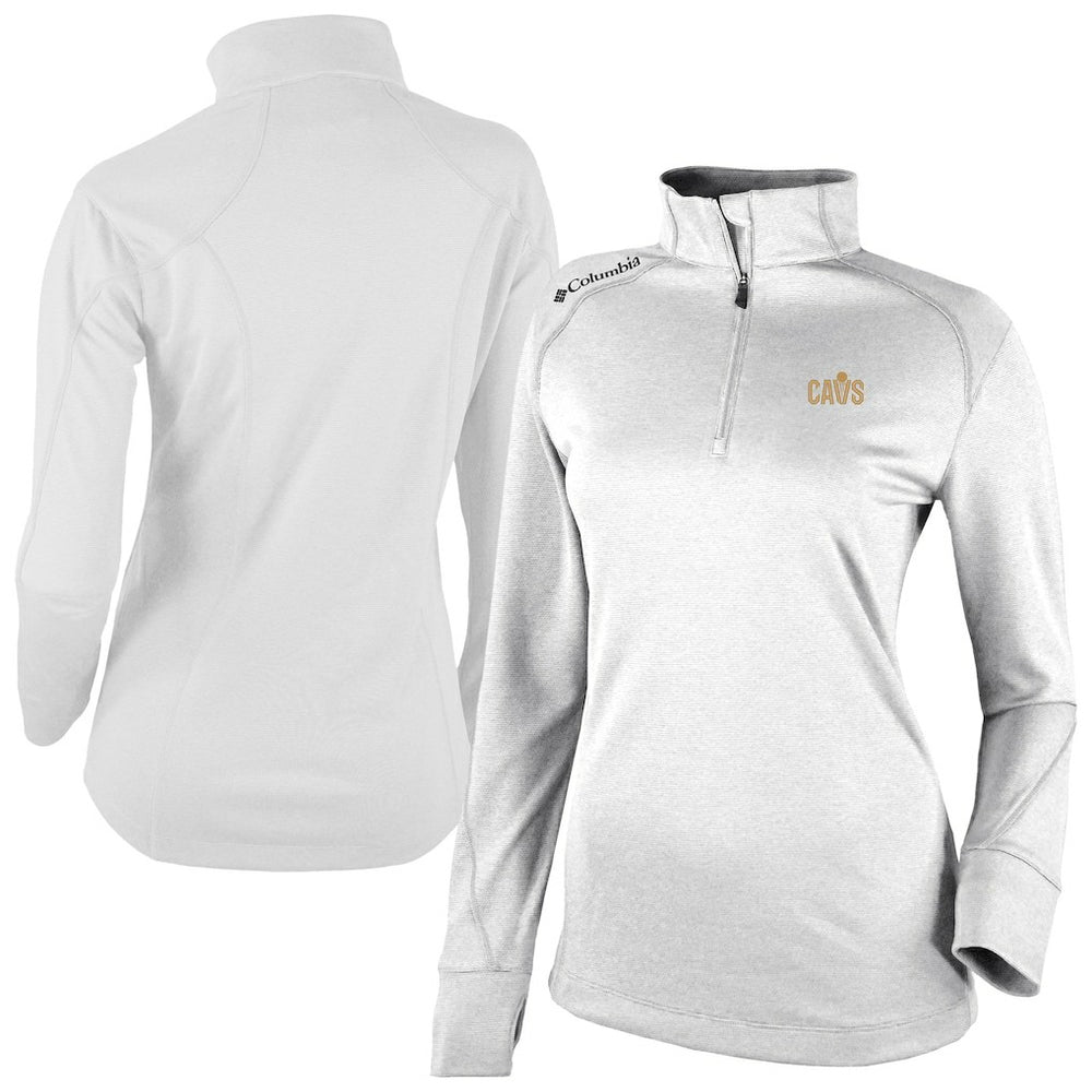 Columbia Cleveland Cavaliers Women's Omni-Wick Shotgun 2.0 Quarter-Zip Pullover Top White