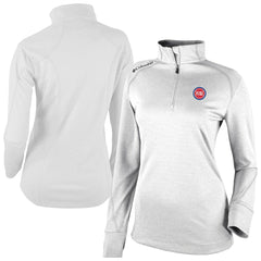 Columbia Detroit Pistons Women's Omni-Wick Shotgun 2.0 Quarter-Zip Pullover Top White
