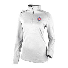 Columbia Detroit Pistons Women's Omni-Wick Shotgun 2.0 Quarter-Zip Pullover Top White