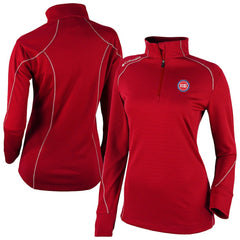 Columbia Detroit Pistons Women's Omni-Wick Shotgun 2.0 Quarter-Zip Pullover Top Red