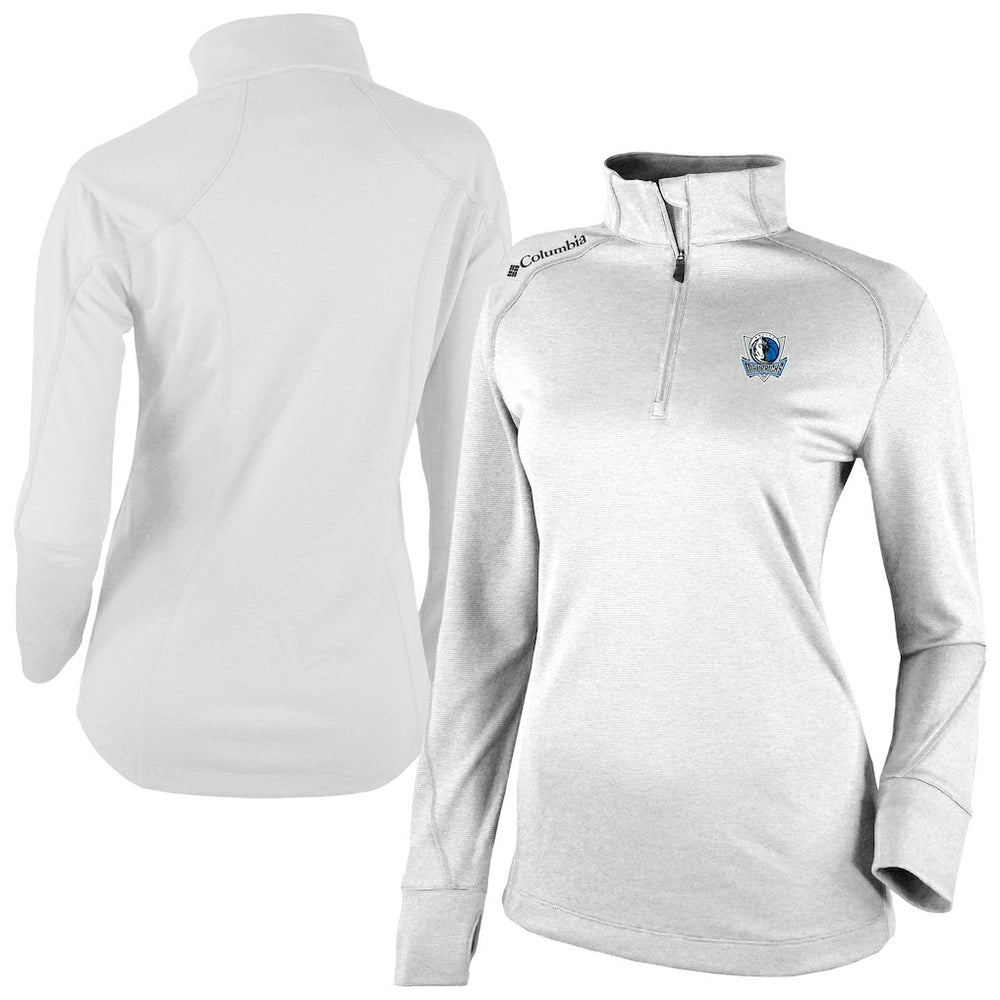 Columbia Dallas Mavericks Women's Omni-Wick Shotgun 2.0 Quarter-Zip Pullover Top White