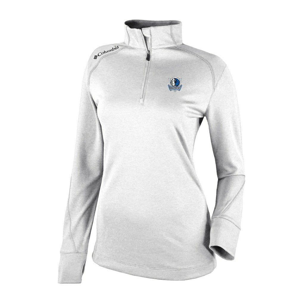 Columbia Dallas Mavericks Women's Omni-Wick Shotgun 2.0 Quarter-Zip Pullover Top White