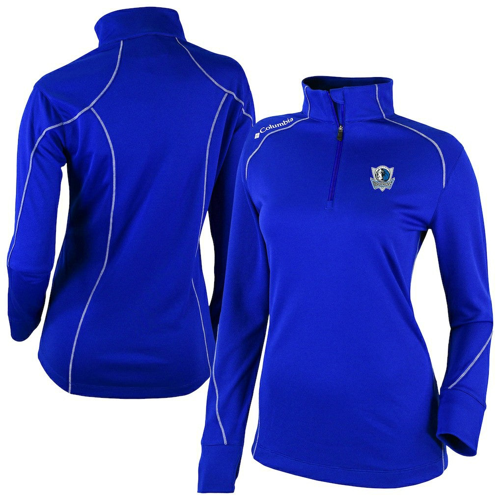 Columbia Dallas Mavericks Women's Omni-Wick Shotgun 2.0 Quarter-Zip Pullover Top Blue