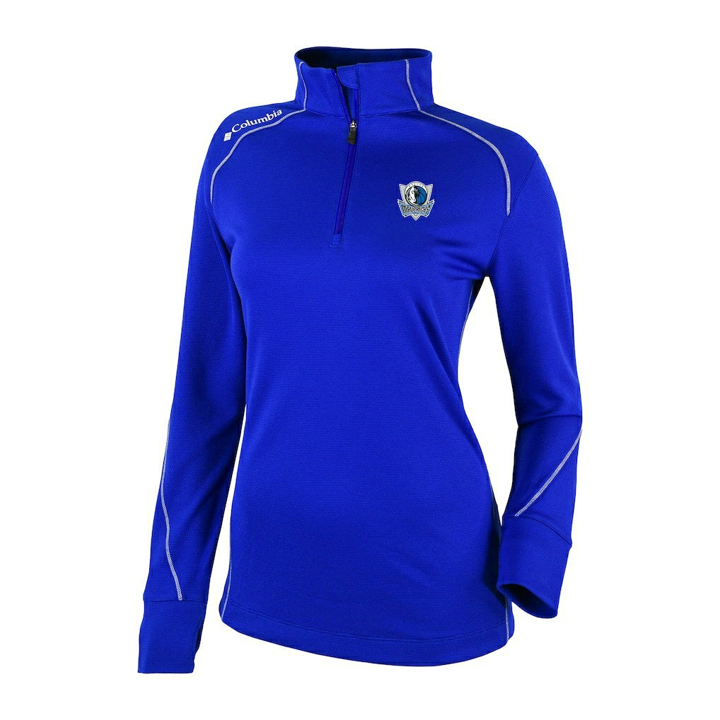 Columbia Dallas Mavericks Women's Omni-Wick Shotgun 2.0 Quarter-Zip Pullover Top Blue