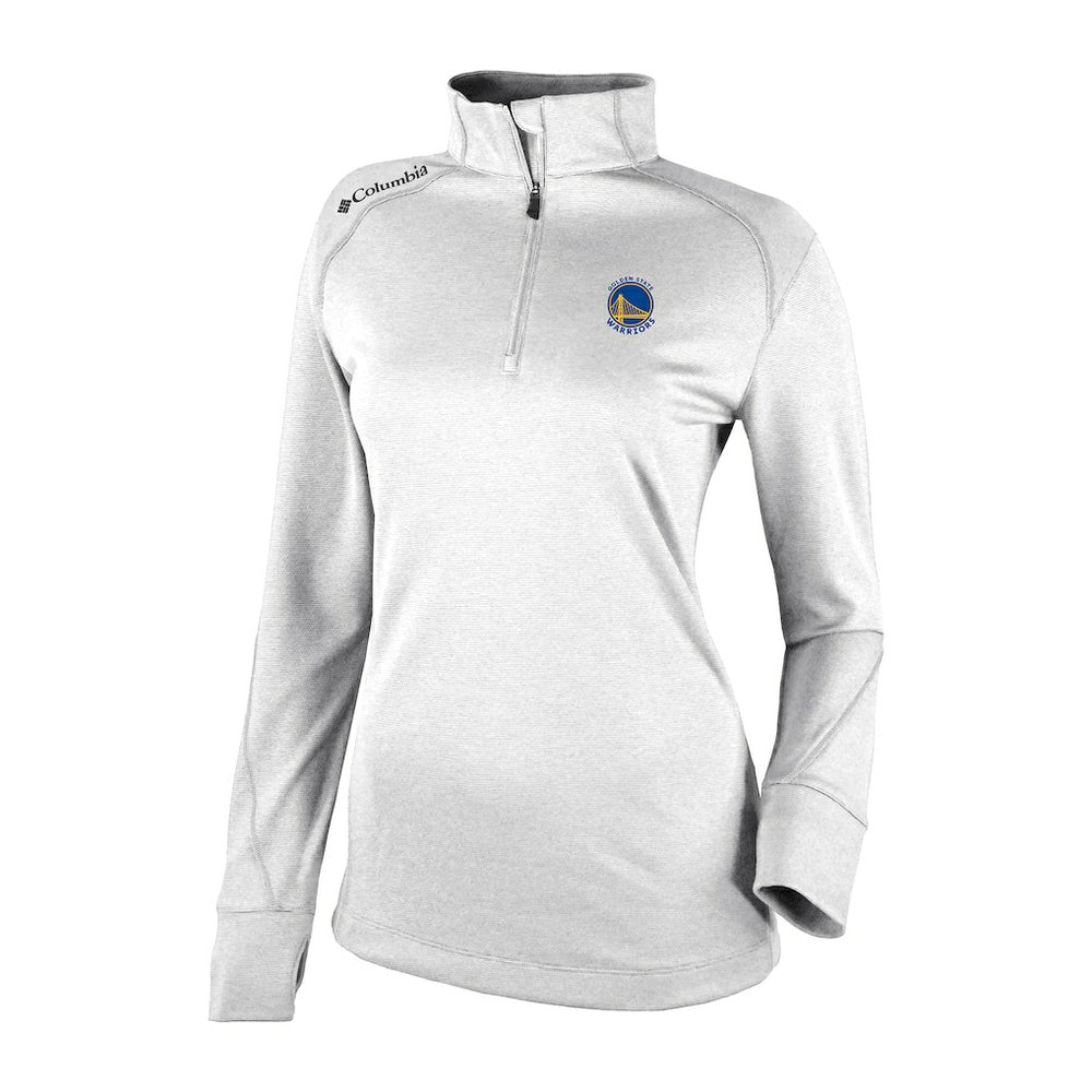 Columbia Golden State Warriors Women's Omni-Wick Shotgun 2.0 Quarter-Zip Pullover Top White