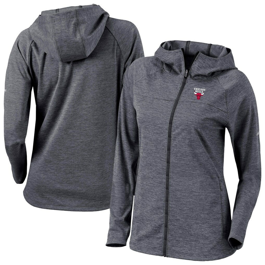 Columbia Chicago Bulls Women's Omni-Wick Half Shot Full-Zip Hooded Jacket Black