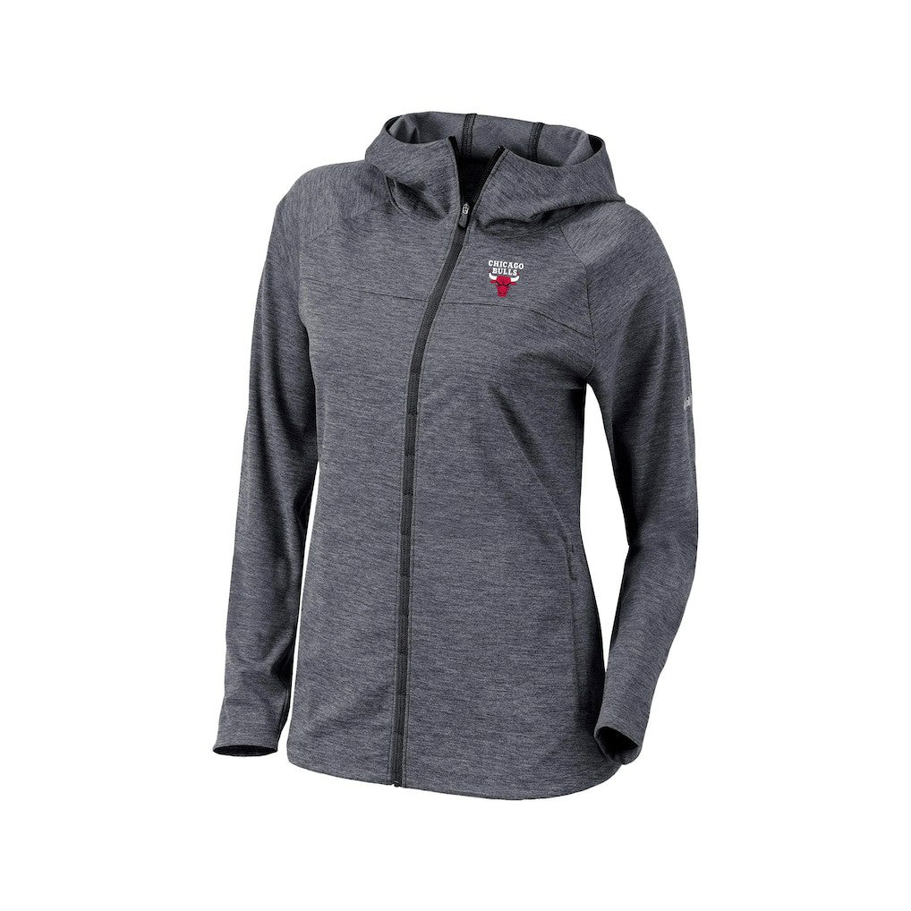Columbia Chicago Bulls Women's Omni-Wick Half Shot Full-Zip Hooded Jacket Black